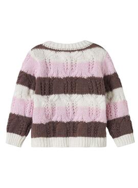 Maillot Name It Nibo à rayures multicolores pour fille