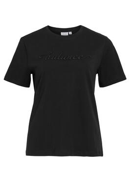 T-shirt Vila Visybil Balance noir pour femme