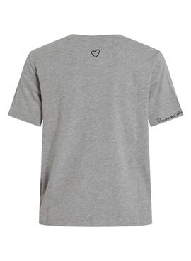 T-shirt Vila Videddy gris pour femme