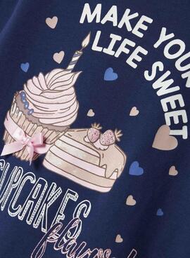 T-shirt Name It Nichola marine pour fille