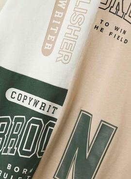 T-shirt Name It Nivan beige pour garçon