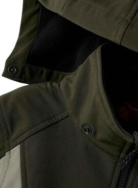 Coupe-vent Name It Alfa08 softshell vert enfant