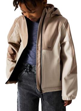 Coupe-vent Name It Alfa08 Softshell beige enfant