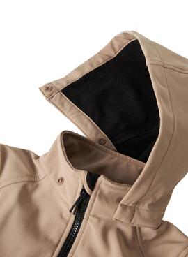 Coupe-vent Name It Alfa08 Softshell beige enfant