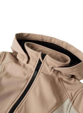 Coupe-vent Name It Alfa08 Softshell beige enfant