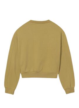 Sweat-shirt moutarde Mayoral pour fille