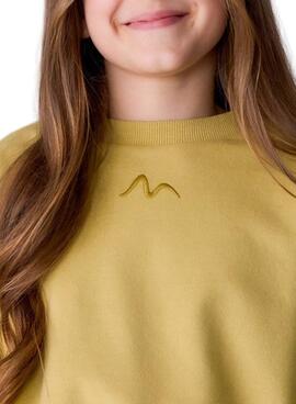 Sweat-shirt moutarde Mayoral pour fille