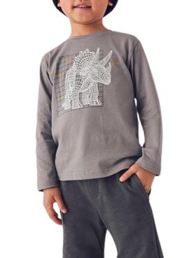 Maillot interactif gris dinosaure pour enfant Mayoral
