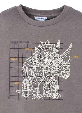 Maillot interactif gris dinosaure pour enfant Mayoral