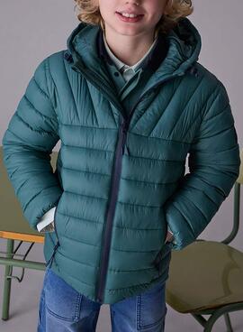 Veste matelassée légère verte Mayoral pour garçon.