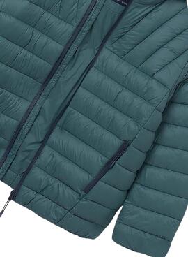 Veste matelassée légère verte Mayoral pour garçon.