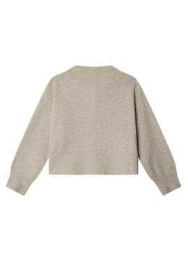 Gilet Pepe Jeans Belu beige pour fille