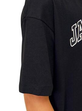 T-shirt Jack and Jones Caleb Varsity noir enfant