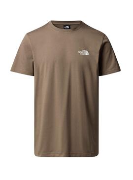 T-shirt The North Face Simple Dome marron pour homme