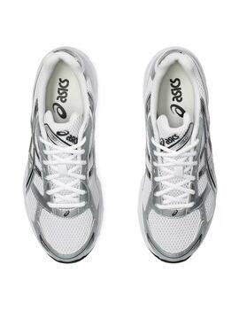 Chaussures Asics Gel 1130 blanches et argentées pour femme