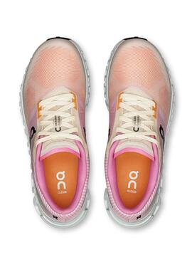 Chaussures On Cloud 6 rose et orange pour femme