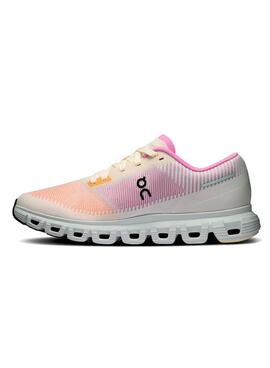 Chaussures On Cloud 6 rose et orange pour femme