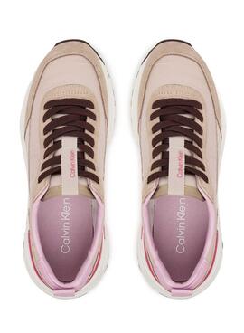 Baskets Calvin Klein Jeans Hike Runner rose pour femme