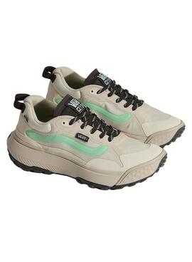 Chaussures Vans Crosspath beige et vert pour femme