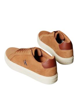 Sneakers Calvin Klein Jeans Classis Cupsole marron pour homme