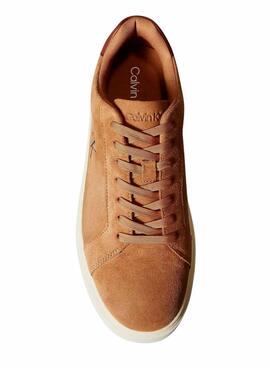 Sneakers Calvin Klein Jeans Classis Cupsole marron pour homme