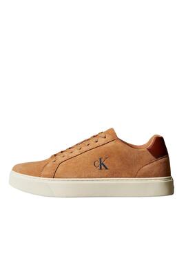 Sneakers Calvin Klein Jeans Classis Cupsole marron pour homme