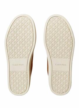Sneakers Calvin Klein Jeans Classis Cupsole marron pour homme