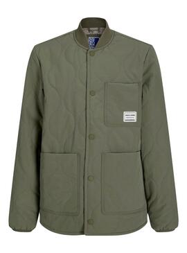 Veste matelassée verte pour enfant Jack and Jones Hero.