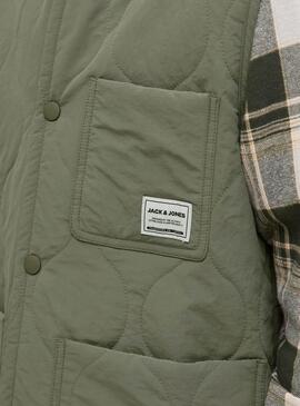 Veste matelassée verte pour enfant Jack and Jones Hero.