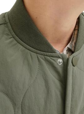 Veste matelassée verte pour enfant Jack and Jones Hero.