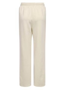 Pantalon Only Scarlett beige pour femme.