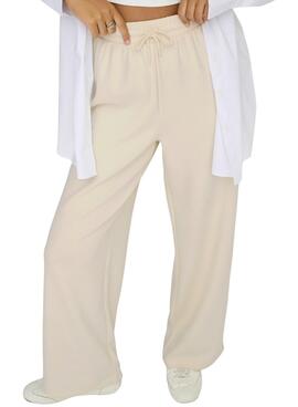 Pantalon Only Scarlett beige pour femme.