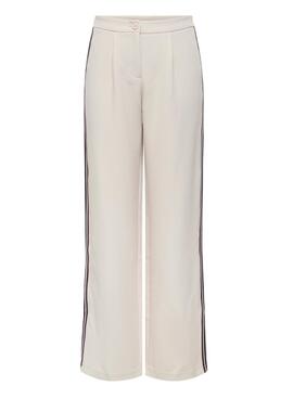 Pantalon Only Mellie beige pour femme