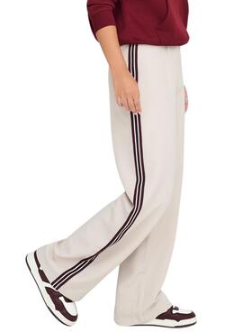 Pantalon Only Mellie beige pour femme