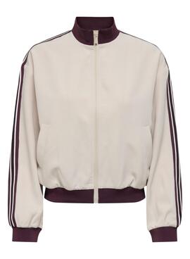 Veste Only Mellie beige pour femme.