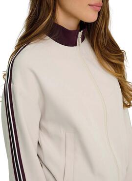 Veste Only Mellie beige pour femme.