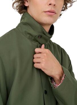 Veste de chasse Only and Sons Kosmo verte pour homme
