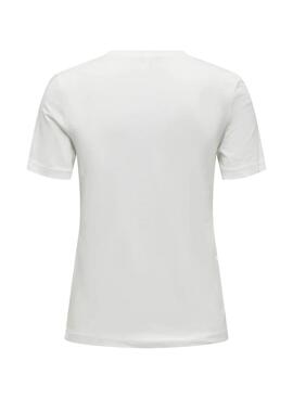 Maillot Only Tanya Soyez Unique blanc pour femme.
