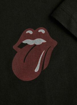 T-shirt Jack and Jones Rolling Stones noire pour homme