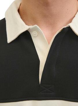 Polo Jack and Jones Norrebro bleu et beige pour homme.