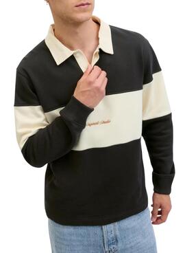 Polo Jack and Jones Norrebro bleu et beige pour homme.