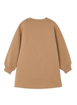 Robe Mayoral en velours évasé camel pour fille