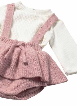 Ensemble de jupe rose en trois pièces pour bébé par Mayoral