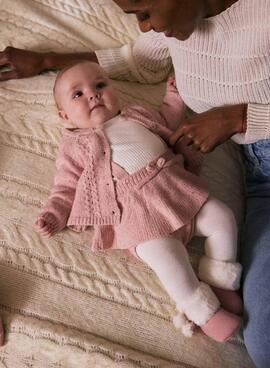 Ensemble de jupe rose en trois pièces pour bébé par Mayoral