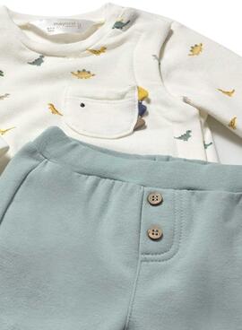 Ensemble de 4 pièces Mayoral dinosaure pour bébé