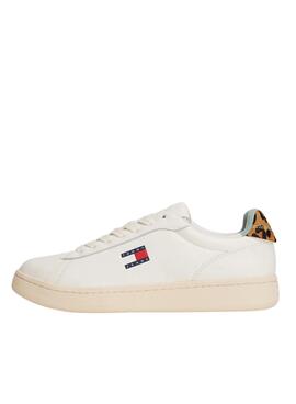 Chaussures Tommy Jeans Archive 98 Leopard blanches pour femme