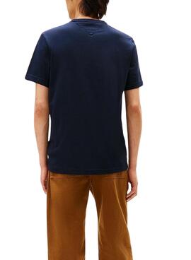 T-shirt Tommy Hilfiger Small Crest marine pour homme