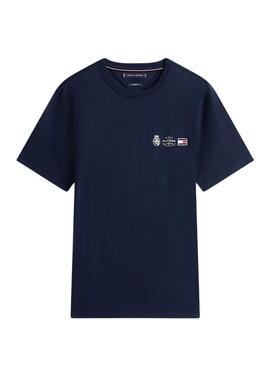 T-shirt Tommy Hilfiger Small Crest marine pour homme