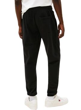 Pantalon Tommy Jeans Flag slim noir pour homme