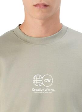 T-shirt Only and Sons Parker vert pour homme